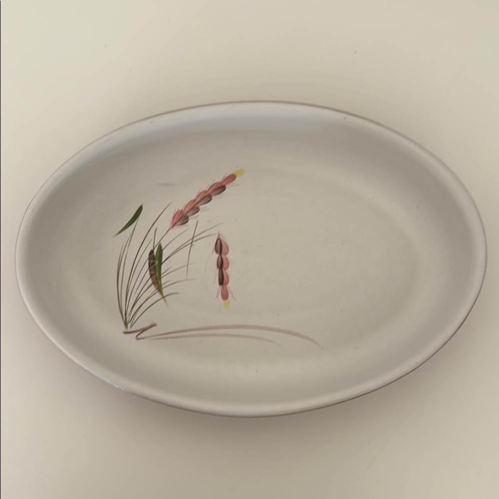 Vintage Denby Langley England Harvest Oval Baker Stoneware 10 1/4”